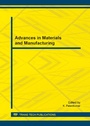 Cover: Advances in Materials and Manufacturing - Trans Tech Publications Ltd