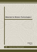 Cover: Materials for Modern Technologies I - Trans Tech Publications Ltd