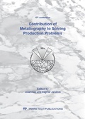 Cover: Contribution of Metallography to Solving Production Problems - Trans Tech Publications Ltd