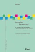 Cover: Normatives Management - Haupt Verlag