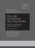 Cover: The Law of Business Organizations - West Academic Press