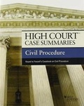 Cover: High Court Case Summaries on Civil Procedure, Keyed to Yeazell - West Academic Press