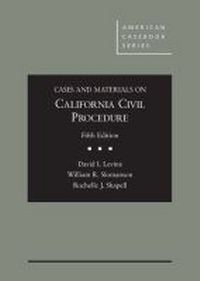Abbildung von: Cases and Materials on California Civil Procedure - West Academic Press