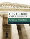 Cover: High Court Case Summaries on Criminal Procedure, Keyed to Dressler - West Academic Press