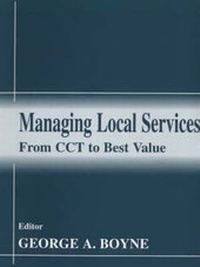 Enlarge image Cover: Managing Local Services - Frank Cass Publishers