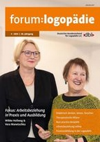 Abbildung von: forum:logopädie - Deutscher Bundesverband für Logopädie