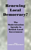 Cover: Renewing Local Democracy? - Routledge