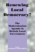 Cover: Renewing Local Democracy? - Routledge