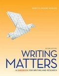 Cover: Writing Matters: A Handbook for Writing and Research (National Tabbed Edition) with Connect Access Card - McGraw-Hill Education