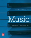 Cover: Music in Theory and Practice, Vol. 1 with Workbook - McGraw-Hill Education