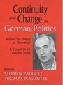 Cover: Continuity and Change in German Politics - Frank Cass Publishers