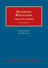 Enlarge image Cover: Securities Regulation, Cases and Analysis - Foundation Press