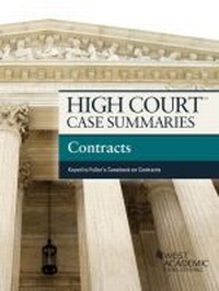 Abbildung von: High Court Case Summaries on Contracts, Keyed to Fuller - Foundation Press