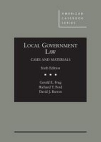 Enlarge image Cover: Local Government Law - West Academic Press