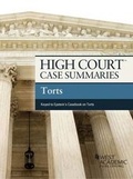 Cover: High Court Case Summaries on Torts, Keyed to Epstein - Foundation Press