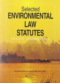 Abbildung von: Selected Environmental Law Statutes 2014-2015 - West Academic Press
