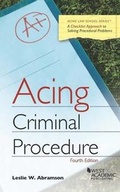 Cover: Acing Criminal Procedure - West Academic Press