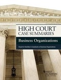 Cover: High Court Case Summaries, Business Organizations (Keyed to Hamilton) - Foundation Press