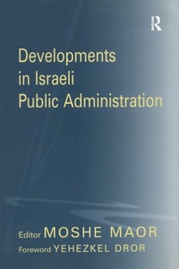 Enlarge image Cover: Developments in Israeli Public Administration - Routledge