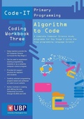 Cover: Code-It Workbook 3: Algorithm to Code Using Scratch - The University of Buckingham Press