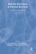 Cover: British Elections & Parties Review - Routledge