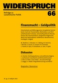 Cover: Widerspruch 66 - Rotpunktverlag