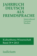 Cover: Jahrbuch Deutsch als Fremdsprache / Intercultural German Studies - Iudicium
