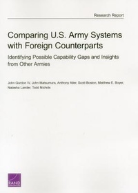 Enlarge image Cover: Comparing U.S. Army Systems with Foreign Counterparts - RAND