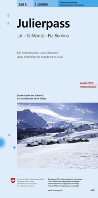 Abbildung von: 268S Julierpass Schneesportkarte - swisstopo