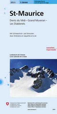 Abbildung von: 272S St-Maurice Schneesportkarte - swisstopo