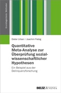Cover: Quantitative Meta-Analyse zur &Uuml;berpr&uuml;fung sozialwissenschaftlicher Hypothesen - Beltz eBook