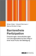 Abbildung von: Barrierefreie Partizipation - Juventa Verlag GmbH