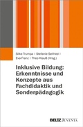 Cover: Inklusive Bildung: Erkenntnisse und Konzepte aus Fachdidaktik und Sonderp&auml;dagogik - Beltz eBook
