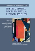 Cover: Cambridge Handbook of Institutional Investment and Fiduciary Duty - Cambridge University Press