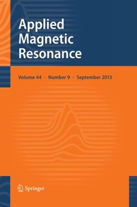 Abbildung von: Applied Magnetic Resonance - Springer