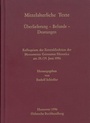 Cover: Mittelalterliche Texte. Überlieferung - Befunde - Deutungen - Monumenta Germaniae Historica
