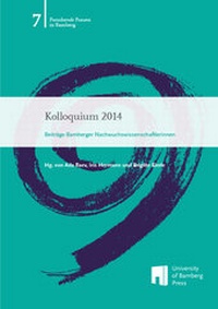 Enlarge image Cover: Kolloquium 2014 - University of Bamberg Press