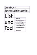 Cover: Jahrbuch Technikphilosophie 2016 - Diaphanes