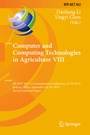 Cover: Computer and Computing Technologies in Agriculture VIII - Springer