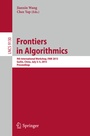 Cover: Frontiers in Algorithmics - Springer