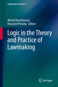 Cover: Logic in the Theory and Practice of Lawmaking - Springer