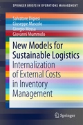 Cover: New Models for Sustainable Logistics - Springer