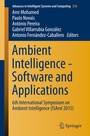 Cover: Ambient Intelligence - Software and Applications - Springer