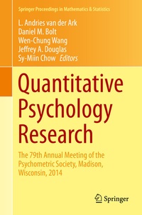 Bild vergrößern Bild: Quantitative Psychology Research - Springer