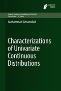 Cover: Characterizations of Univariate Continuous Distributions - Atlantis Press (Zeger Karssen)