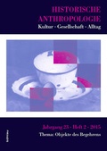 Cover: Historische Anthropologie - B&ouml;hlau