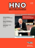 Cover: HNO Mitteilungen - Deutscher &Auml;rzteverlag