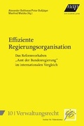Cover: Effiziente Regierungsorganisation - new academic press