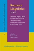 Cover: Romance Linguistics 2012 - John Benjamins Publishing Co