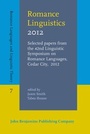 Cover: Romance Linguistics 2012 - John Benjamins Publishing Company
